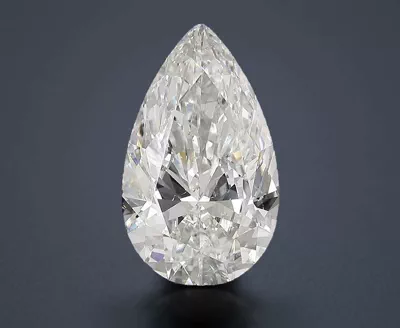 5.03ct H SI2 Rare Carat Ideal Cut Pear Diamond