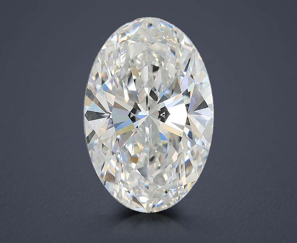 2.57ct E VS1 Rare Carat Ideal Cut Oval Lab Grown Diamond