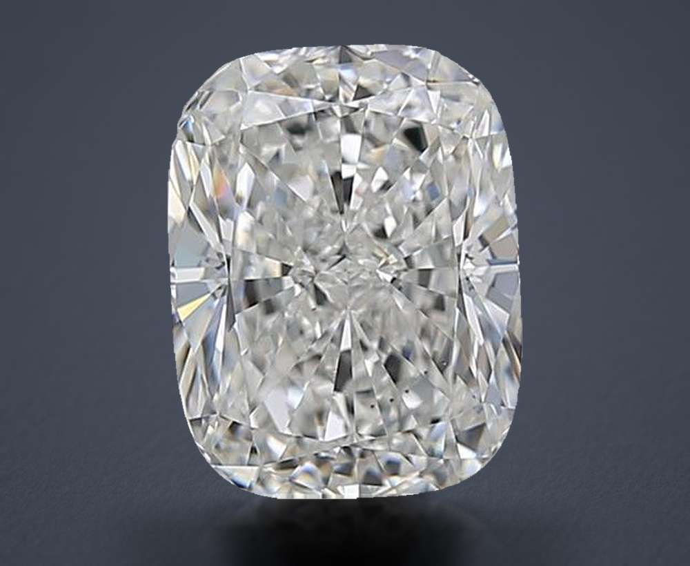 3.03ct F VS2 Rare Carat Ideal Cut Cushion Diamond