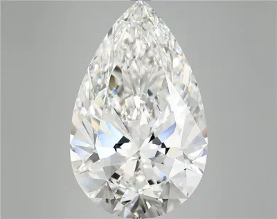12.06ct F VVS2 Rare Carat Ideal Cut Pear Lab Grown Diamond