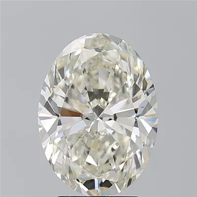 4.01ct J SI1 Rare Carat Ideal Cut Oval Diamond