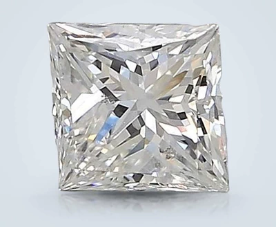 0.90ct F SI1 Rare Carat Ideal Cut Princess Diamond