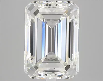 7.03ct H VVS2 Rare Carat Ideal Cut Emerald Diamond