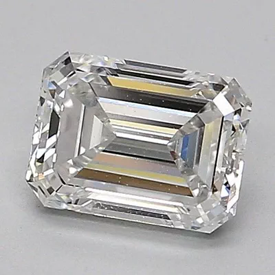 1.00ct F VS2 Rare Carat Ideal Cut Emerald Diamond