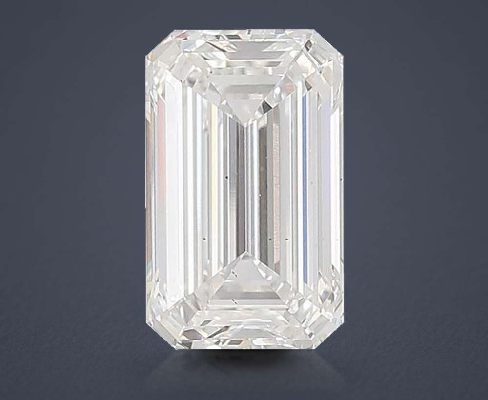 6.02ct E VS2 Rare Carat Ideal Cut Emerald Lab Grown Diamond