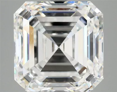7.19ct F VS2 Rare Carat Ideal Cut Asscher Lab Grown Diamond