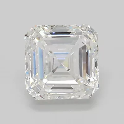 2.51ct E VS1 Rare Carat Ideal Cut Asscher Lab Grown Diamond