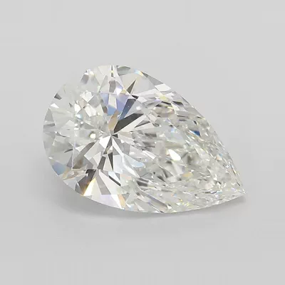 4.05ct F VVS2 Rare Carat Ideal Cut Pear Lab Grown Diamond
