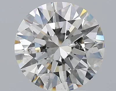 3.01ct G SI2 Rare Carat Ideal Cut Round Diamond