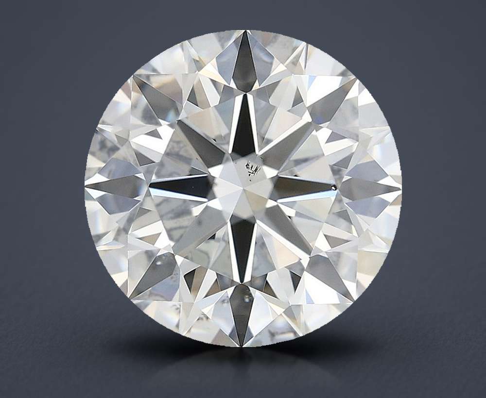 2.82ct F SI1 Rare Carat Ideal Cut Round Diamond
