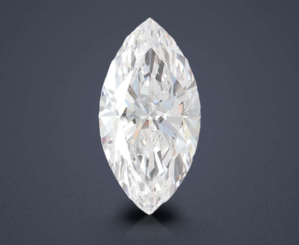 2.10ct D FL Rare Carat Ideal Cut Marquise Lab Grown Diamond