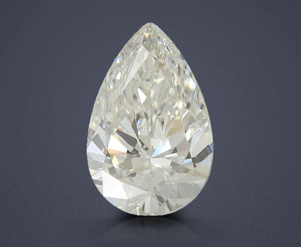 3.54ct F VS1 Rare Carat Ideal Cut Pear Lab Grown Diamond