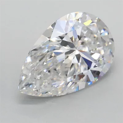 2.02ct E VS1 Rare Carat Ideal Cut Pear Lab Grown Diamond