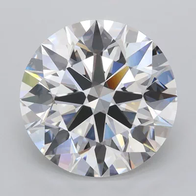 3.19ct E FL Rare Carat Ideal Cut Round Lab Grown Diamond