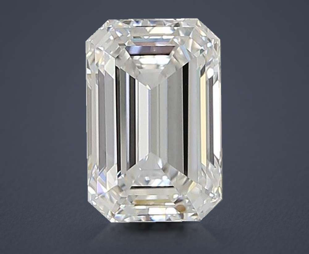 1.46ct E VS1 Rare Carat Ideal Cut Emerald Lab Grown Diamond