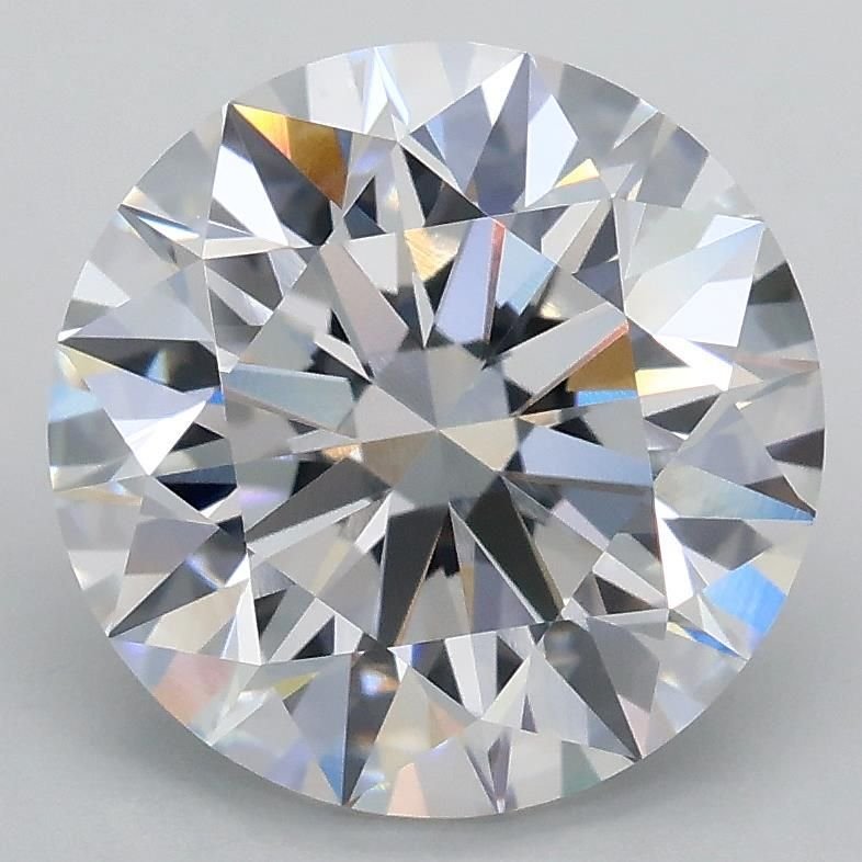 3.08ct D VVS2 Rare Carat Ideal Cut Round Lab Grown Diamond