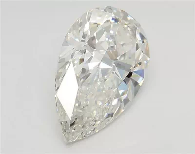 3.01ct F VVS2 Rare Carat Ideal Cut Pear Lab Grown Diamond