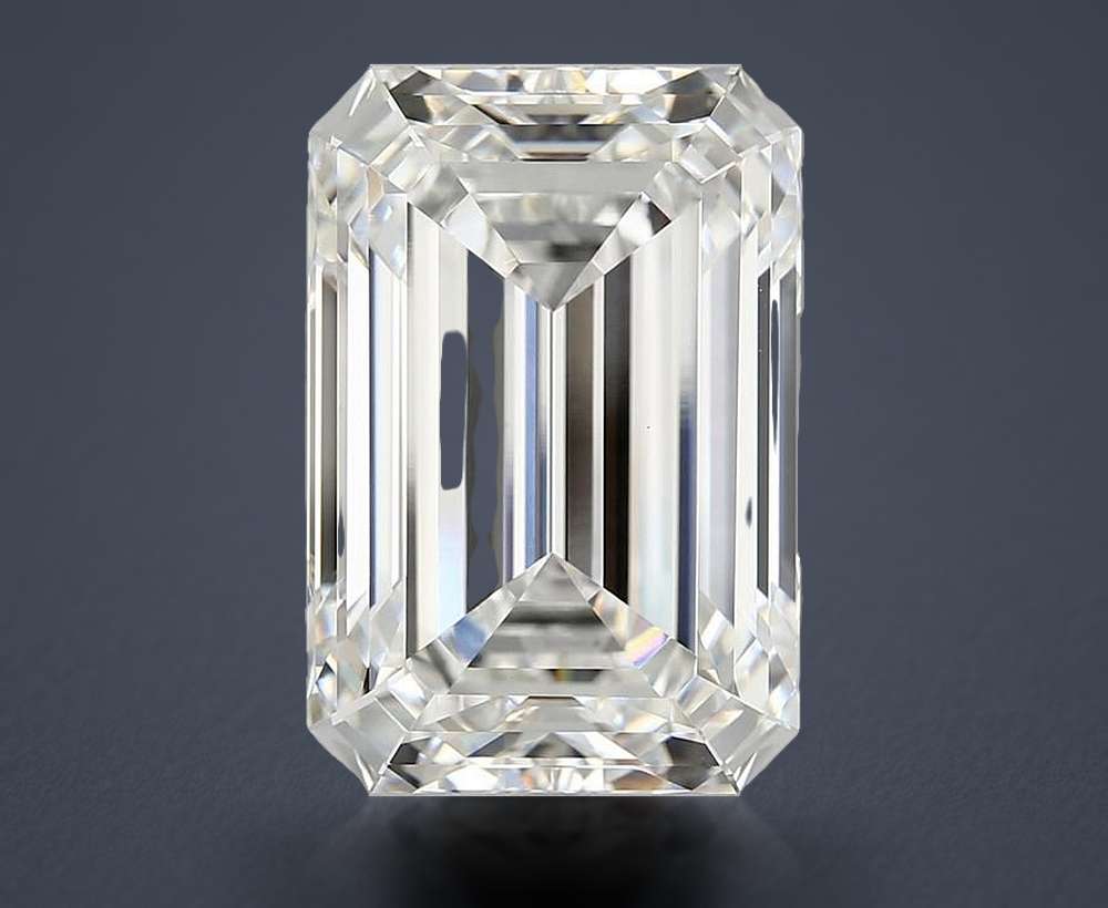 16.05ct F VVS2 Rare Carat Ideal Cut Emerald Lab Grown Diamond