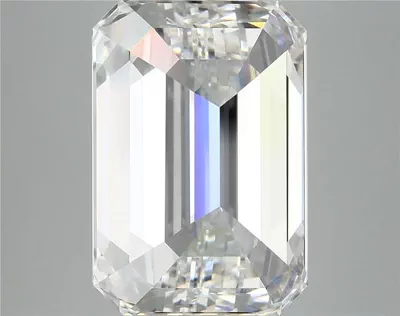 11.08ct F VVS2 Rare Carat Ideal Cut Emerald Lab Grown Diamond