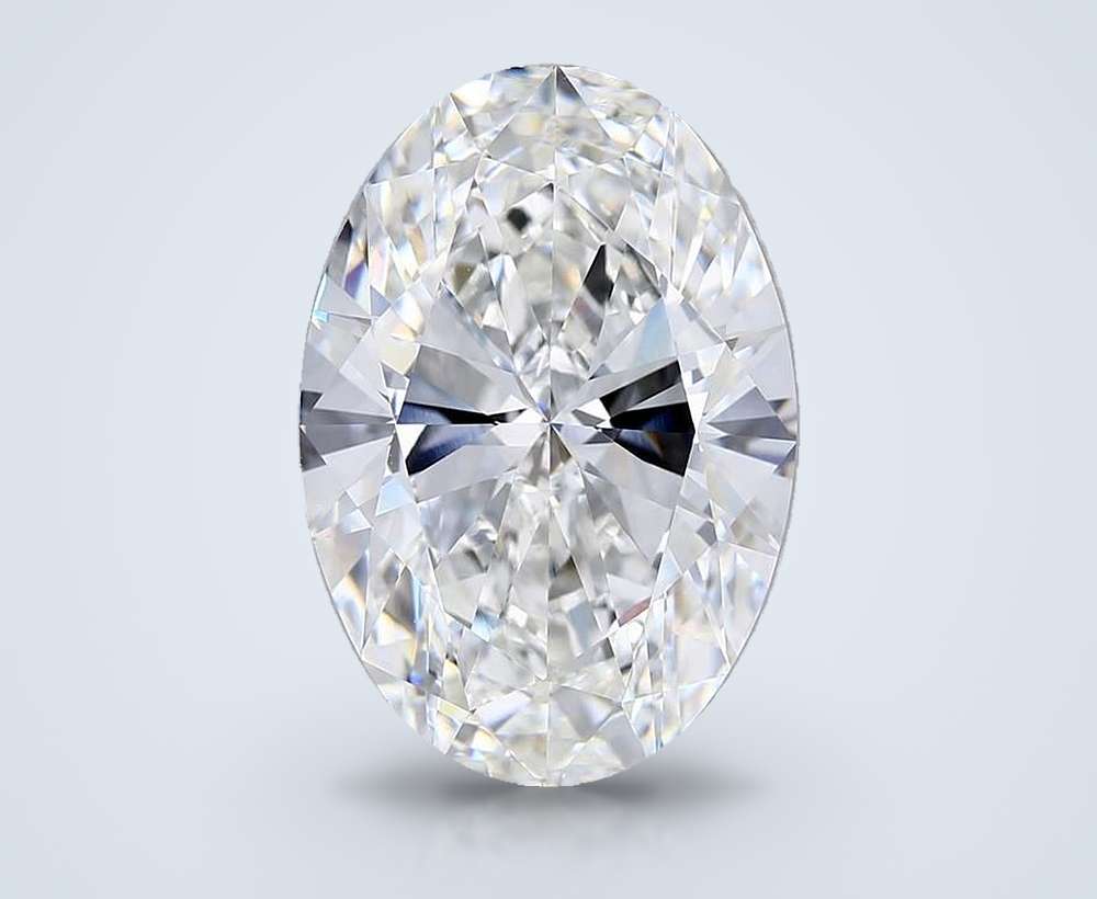 11.03ct E VVS2 Rare Carat Ideal Cut Oval Lab Grown Diamond