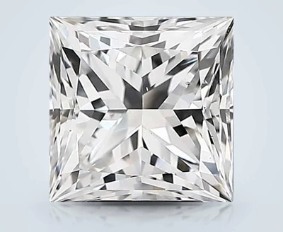 4.02ct E SI1 Excellent Cut Princess Diamond