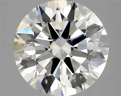 2.81ct K SI1 Rare Carat Ideal Cut Round Diamond