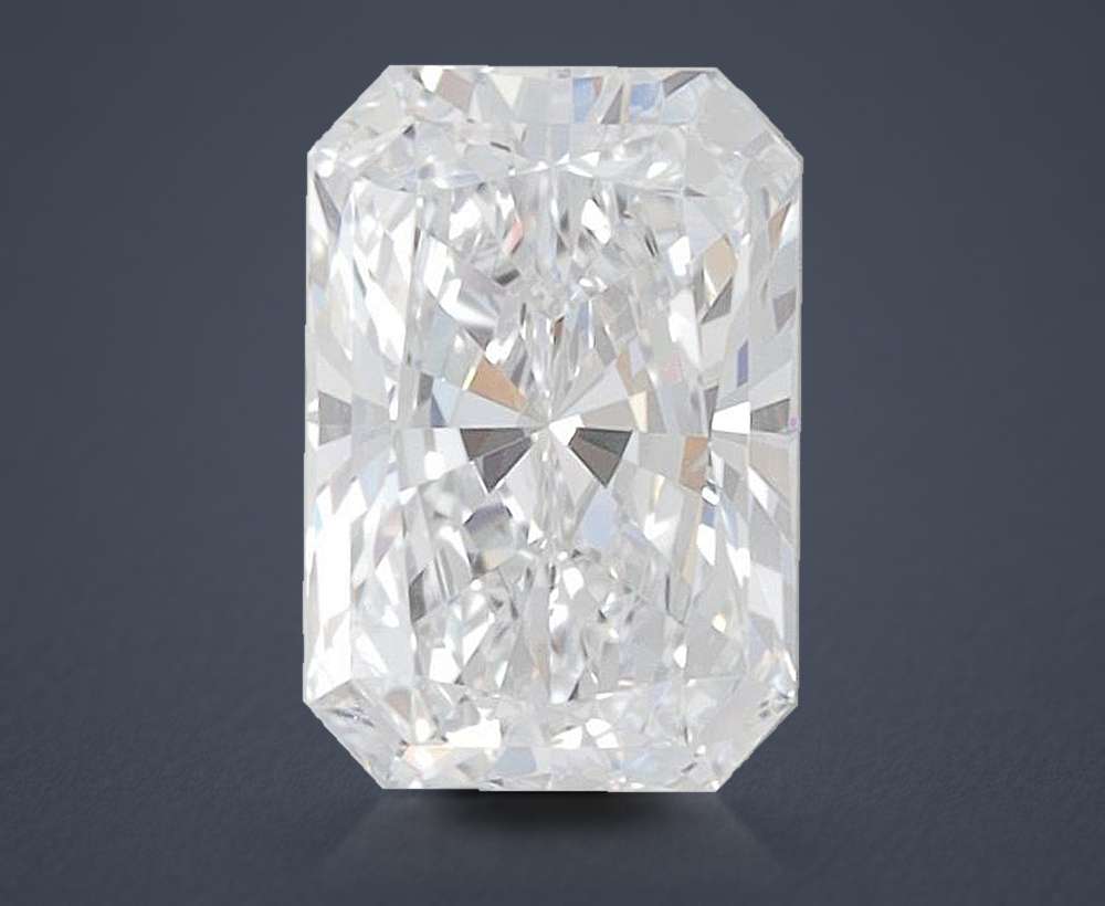 1.06ct D VVS2 Rare Carat Ideal Cut Radiant Lab Grown Diamond