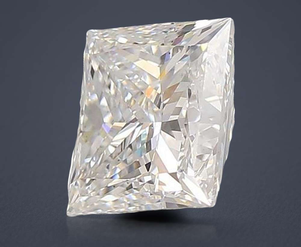 3.90ct E VS2 Rare Carat Ideal Cut Princess Lab Grown Diamond