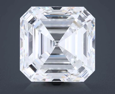 6.59ct E VVS2 Excellent Cut Asscher Lab Grown Diamond