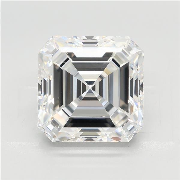 6.06ct F VVS2 Very Good Cut Asscher Lab Grown Diamond
