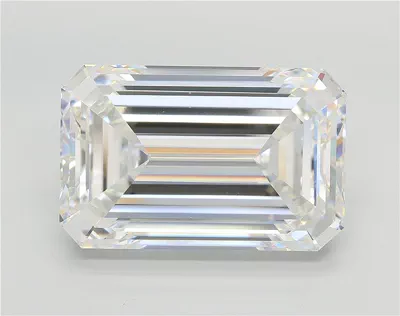 15.60ct F VVS2 Rare Carat Ideal Cut Emerald Lab Grown Diamond
