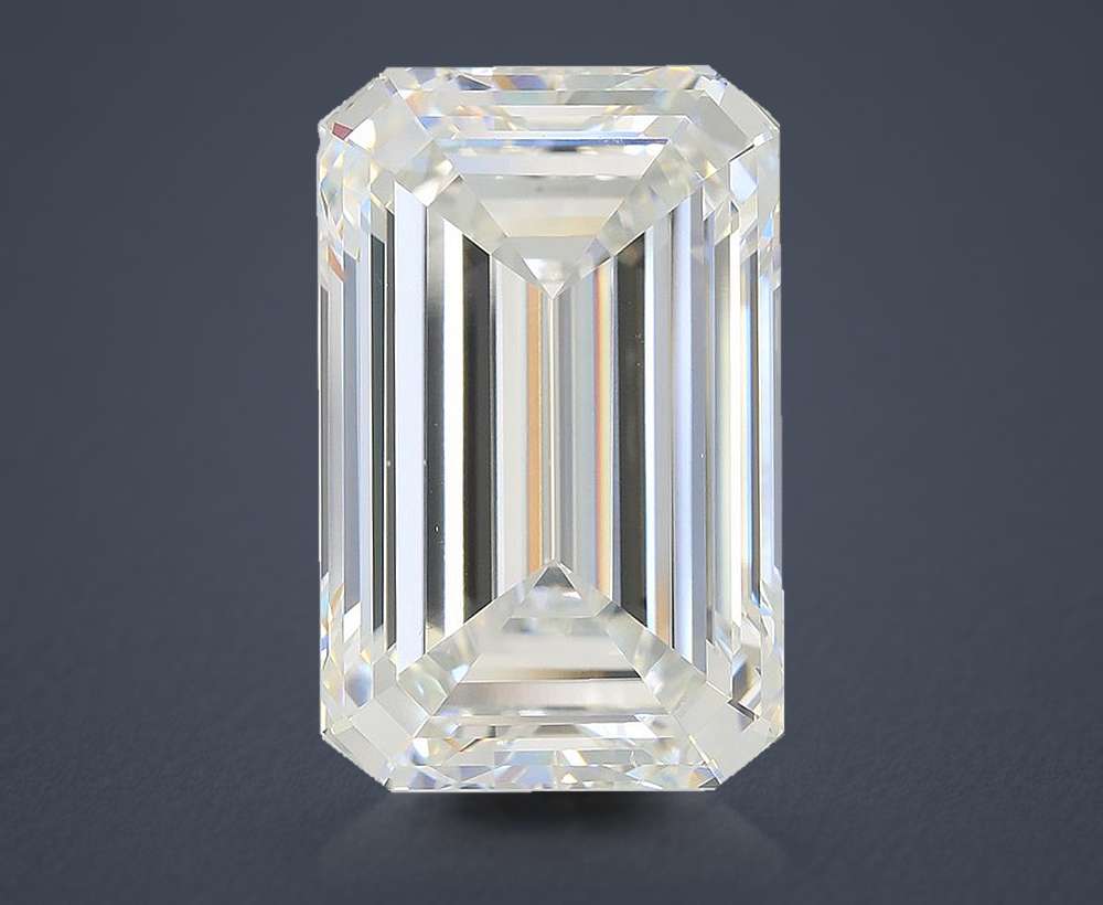 15.60ct F VVS2 Rare Carat Ideal Cut Emerald Lab Grown Diamond