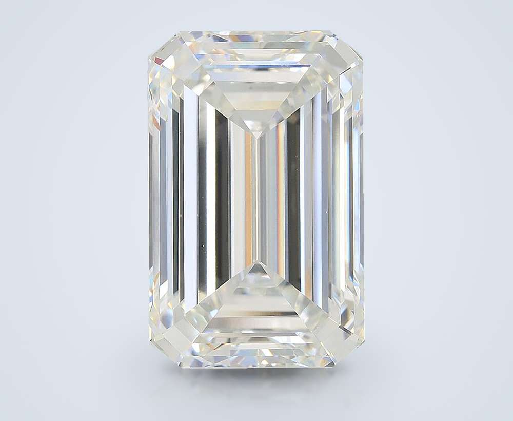 15.60ct F VVS2 Rare Carat Ideal Cut Emerald Lab Grown Diamond
