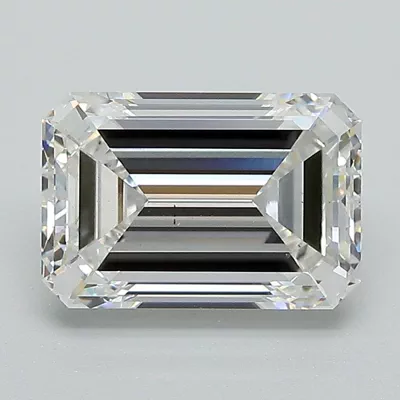 2.60ct F VS1 Excellent Cut Emerald Lab Grown Diamond