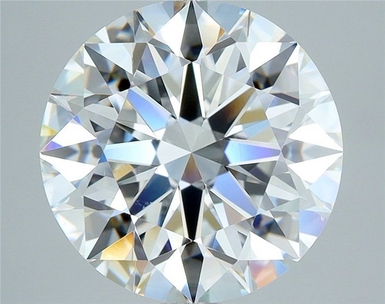 3.04ct F VS2 Rare Carat Ideal Cut Round Diamond