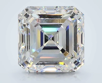 4.02ct F VS2 Rare Carat Ideal Cut Asscher Diamond