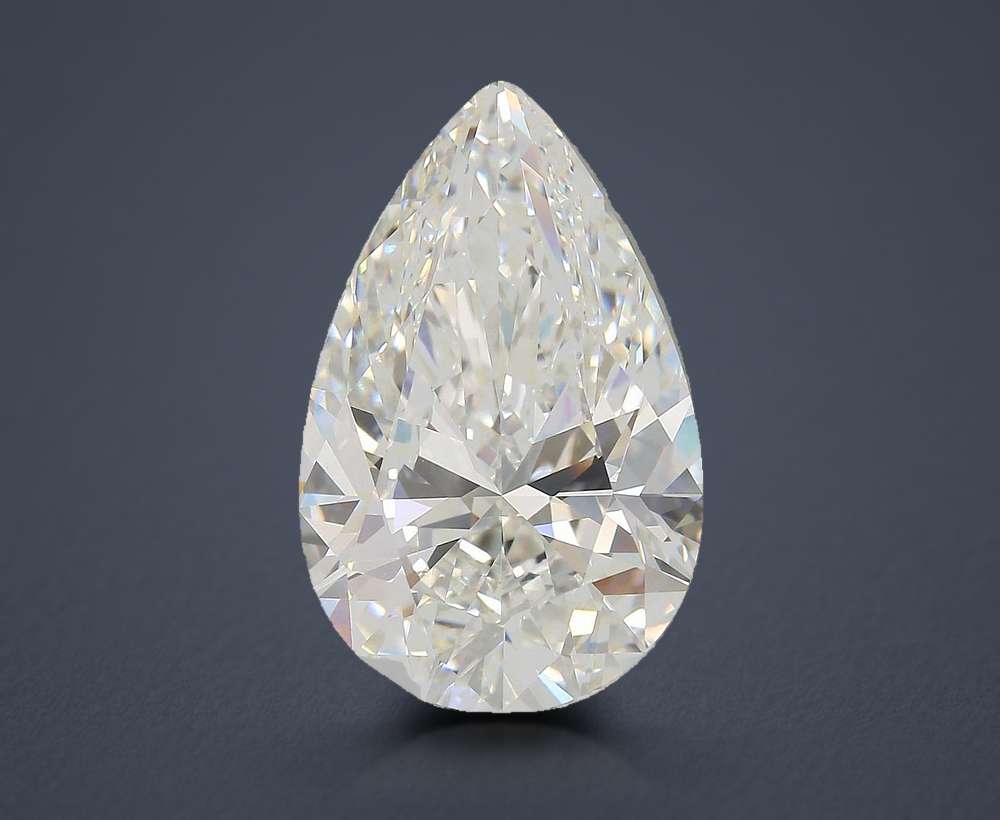 9.54ct F VVS2 Rare Carat Ideal Cut Pear Lab Grown Diamond