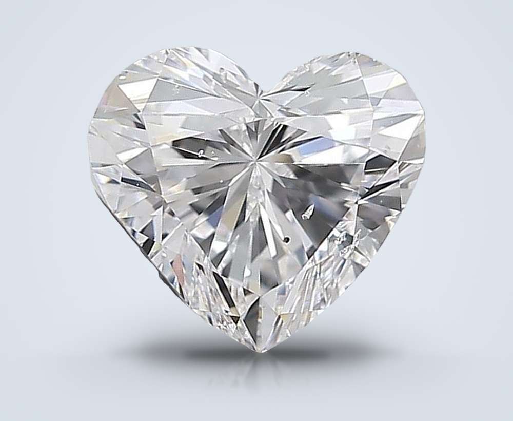 1.50ct D SI2 Rare Carat Ideal Cut Heart Diamond