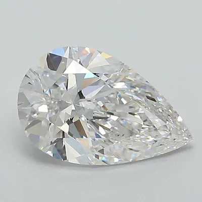 1.59ct E VVS2 Rare Carat Ideal Cut Pear Lab Grown Diamond