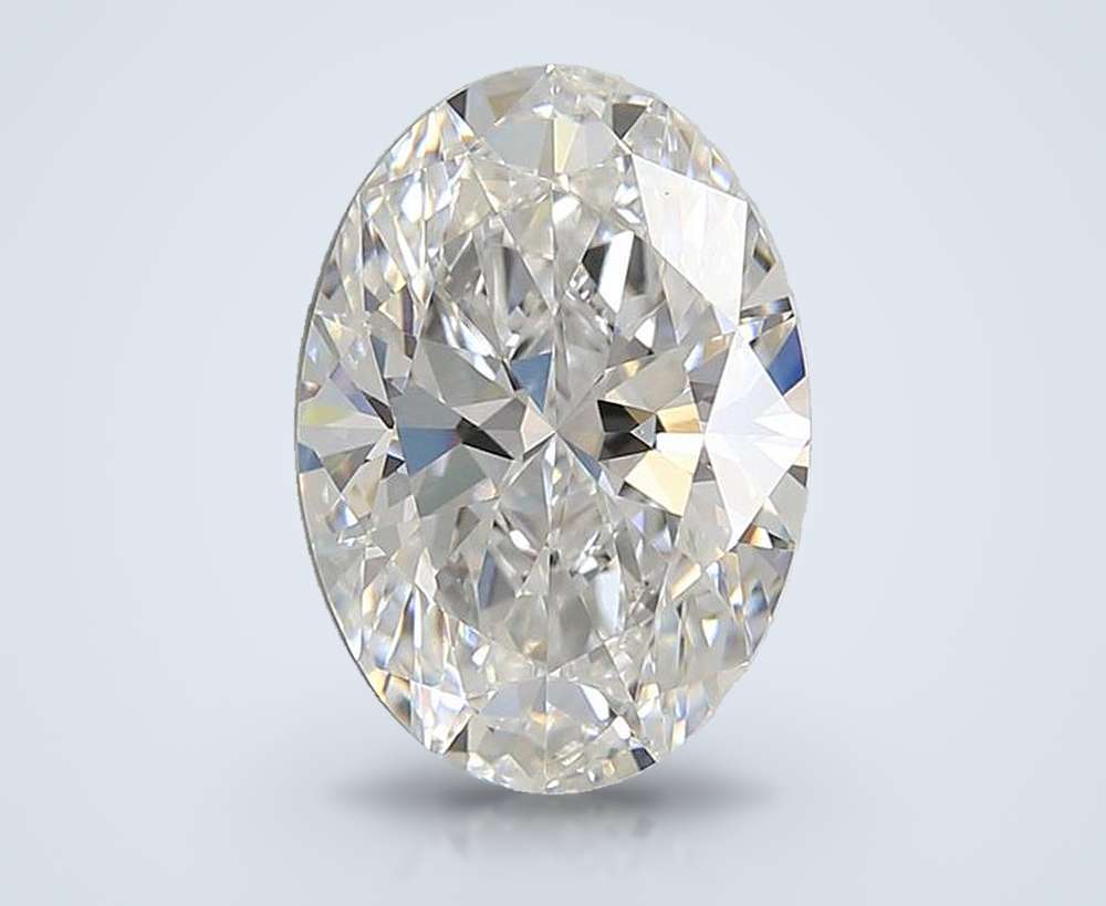 4.03ct E VVS2 Rare Carat Ideal Cut Oval Lab Grown Diamond