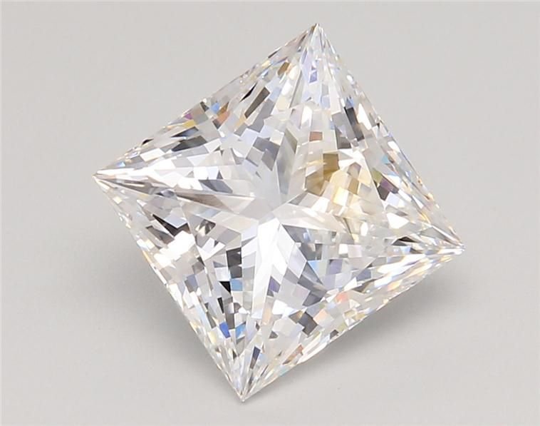4.06ct E VVS2 Rare Carat Ideal Cut Princess Lab Grown Diamond