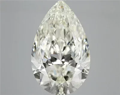5.24ct I VVS2 Rare Carat Ideal Cut Pear Diamond