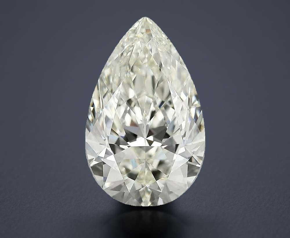 5.24ct I VVS2 Rare Carat Ideal Cut Pear Diamond