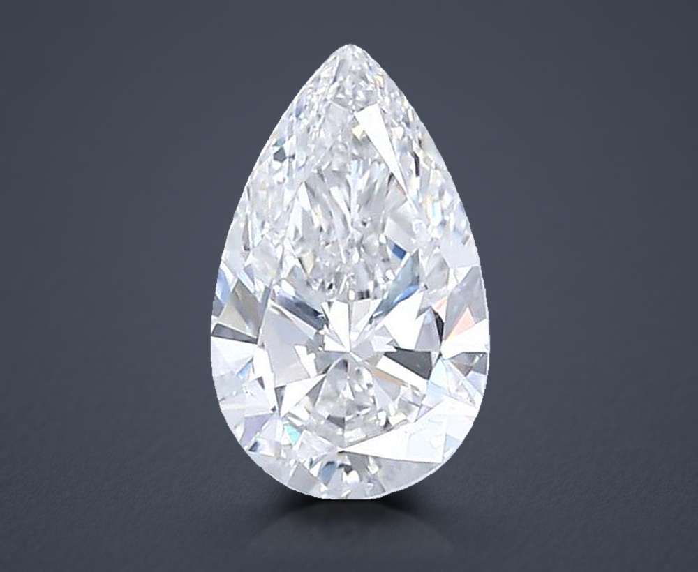 1.00ct F VS1 Very Good Cut Pear Lab Grown Diamond