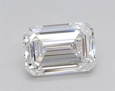 2.02ct F VS1 Rare Carat Ideal Cut Emerald Lab Grown Diamond