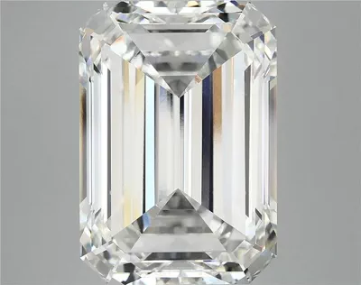 12.34ct F VVS2 Rare Carat Ideal Cut Emerald Lab Grown Diamond