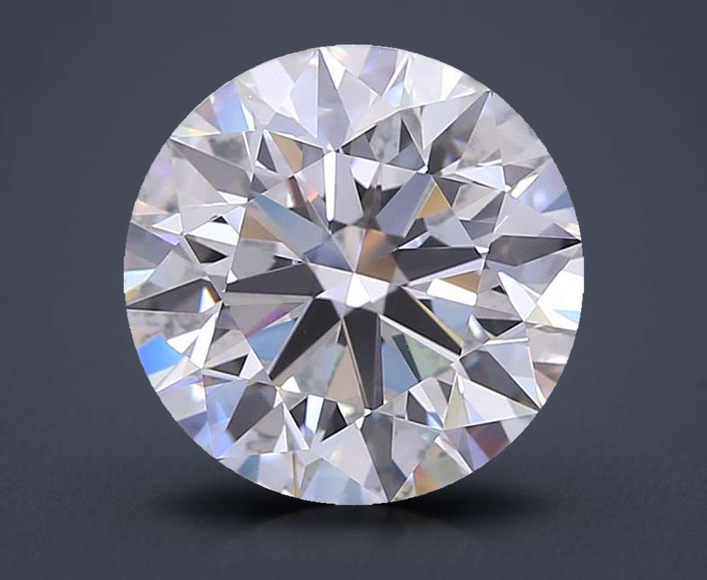 6.55ct E VVS1 Rare Carat Ideal Cut Round Lab Grown Diamond