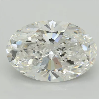 3.75ct E VS2 Rare Carat Ideal Cut Oval Lab Grown Diamond