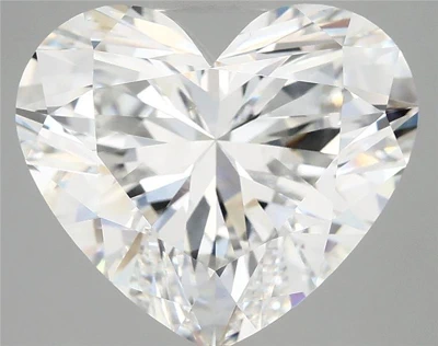 6.27ct E VVS2 Rare Carat Ideal Cut Heart Lab Grown Diamond