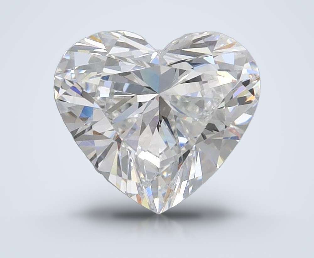 1.50ct D VVS2 Rare Carat Ideal Cut Heart Lab Grown Diamond